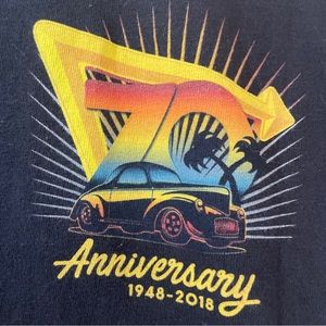 In-N-Out 70th Anniversary Graphic T-shirt Short Sleeve Black Mens Small
